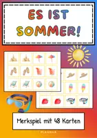 Vorschau - Spiele - Merkspiel: Es ist Sommer! - Deckblatt