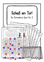 Vorschau - Stationenlernen - Schieß ein Tor! - 1x1-Spiel für 2 zum Thema "Fußball" - Deckblatt