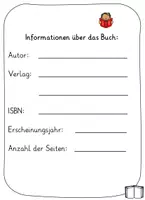 Vorschau - Arbeitsblätter - Mein Buch Arbeitsheft Buchvorstellung Buchpräsentation farbig sw - Seite 3