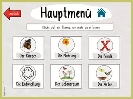 Vorschau - Interaktives Material - Interaktive PDF - Schmetterling (Digitales Lernen) - Seite 3