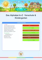 Vorschau - Arbeitsblätter - Buchstaben A-Z Nachspuren Schreiben Reihenfolge - Deckblatt