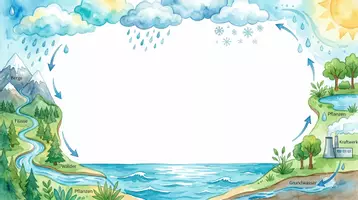 Vorschau - Arbeitsblätter - AB mit Fragen zum Thema "Wasserkreislauf" + Lösungsblatt + Infografik - Seite 2