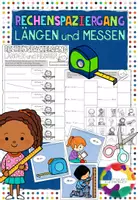 Vorschau - Arbeitsblätter - Rechenspaziergang - Längen und Messen im ZR bis 100 - Deckblatt