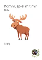 Vorschau - Stationenlernen - Komm, spiel mit mir_Elch_krafa - Deckblatt