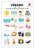 Vista previa - Hojas de trabajo - Vocabulario básico sobre el verano - página 3