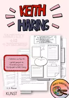 Vorschau - Arbeitsblätter - Keith Haring: Steckbrief, Sachtext und Lückentext zum Leben und Wirken des Künstlers - Deckblatt