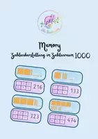 Vorschau - Spiele - Zuordnungsspiel Zahlenraum 1000 - Deckblatt
