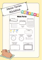 Vorschau - Arbeitsblätter - Ferien Rückblick - Deckblatt