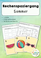 Vorschau - Arbeitsblätter - Rechhenspaziergang-Sommer - ZR 20 - Addition & Subtraktion - Deckblatt
