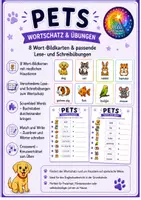 Vorschau - Arbeitsblätter - Pets - Haustiere im Englischunterricht - Deckblatt