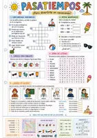 Vista previa - Juegos / Gamificación - Pasatiempos vacaciones - Portada