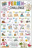 Vorschau - Arbeitsblätter - Ferienchallenge - 25 Ideen - Deckblatt