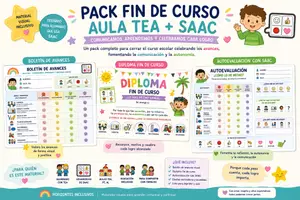 Vista previa - Evaluación - Pack fin de curso aula TEA - AEE - Portada