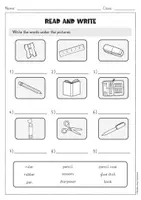 Vorschau - Arbeitsblätter - School Things Activity Book | Englisch Grundschule | 23 Arbeitsblätter - Seite 2