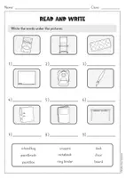 Vorschau - Arbeitsblätter - School Things Activity Book | Englisch Grundschule | 23 Arbeitsblätter - Seite 3