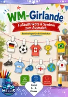 Vorschau - Mal- und Bastelvorlagen - Fußball WM 2026 Kunst: Girlande basteln - Deckblatt