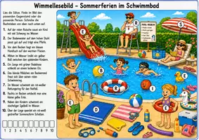 Vorschau - Arbeitsblätter - Wimmellesebilder - Leseverstehen 3-fach differenziert - Seite 3