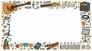 Vorschau - Arbeitsblätter - AB mit Fragen zum Thema "Gitarre" + Lösungsblatt + Mindmap + Infografik - Seite 2