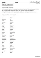 Vorschau - Arbeitsblätter - Bingo | Englisch - Summer Edition (Klasse 3-4) - Seite 2