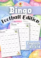 Vorschau - Arbeitsblätter - Bingo | Englisch - Football Edition (Klasse 3-4) - Deckblatt