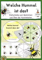Vorschau - Mal- und Bastelvorlagen - Hummeln, Drehscheibe zur Bestimmung - Deckblatt