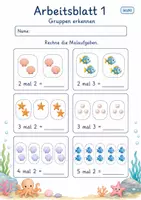 Vorschau - Arbeitsblätter - Multiplikation Klasse 2 | Mathematik Klasse 2 | 7 Arbeitsblätter als PDF - Seite 1