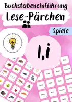 Vorschau - Spiele - Buchstabeneinführung I - Buchstabe I - Lese-Pärchen I - Deckblatt