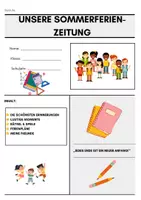 Vorschau - Stundenentwürfe - Sommerferien-Zeitung – Klassenzeitung für die letzten Schultage - Seite 1