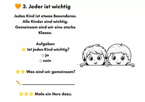 Vorschau - Stundenentwürfe - Lese-Ausmal-Mappe „Gemeinsam stark“ – Freundschaft, Respekt & Zusammenhalt - Seite 3