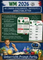 Vorschau - Arbeitsblätter - WM 2026 – Länder-Steckbriefe, Infotexte & Arbeitsblätter zu allen 48 Teilnehmerländern - Deckblatt