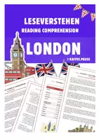 Vorschau - Stundenentwürfe - London - Leseverstehen (Reading Comprehension inkl. Lösungen) - Deckblatt