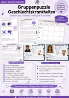 Vorschau - Arbeitsblätter - Sexualerziehung: Geschlechtskrankheiten / Gruppenpuzzle - Seite 1
