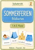 Vorschau - Bildkarten - Sommerferien Bildkarten – 1.& 2. Klasse - Deckblatt