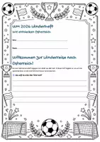 Vorschau - Mal- und Bastelvorlagen - Fußball WM 2026 Österreich - Seite 1