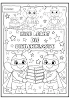 Vorschau - Mal- und Bastelvorlagen - Kooperatives Poster Bienenklasse Gemeinschaftsbild - Seite 1