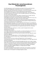 Vorschau - Arbeitsblätter - Lesen & Verstehen - Das Rätsel der verschwundenen Pausenglocke - Seite 1