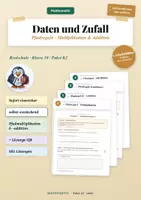 Vorschau - Stundenentwürfe - Daten und Zufall · Klasse 5–10 · Komplettpaket Realschule - Seite 1