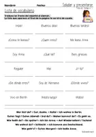 Vorschau - Arbeitsblätter - Erste Spanischstunde | Spanisch - Begrüßen & Vorstellen | Saludar y presentarse - Seite 2