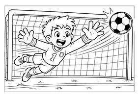 Vorschau - Mal- und Bastelvorlagen - Fußball-WM 2026 – Ausmalbilder für die Grundschule (Klasse 1–4) - Seite 1
