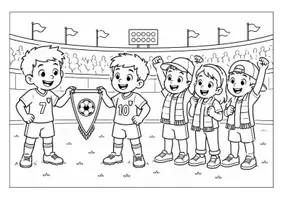 Vorschau - Mal- und Bastelvorlagen - Fußball-WM 2026 – Ausmalbilder für die Grundschule (Klasse 1–4) - Seite 3