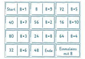 Vorschau - Spiele - Einmaleins mit 8 - Domino - Seite 2