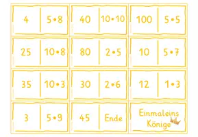 Vorschau - Spiele - Einmaleins Könige/Kernaufgaben - Domino - Seite 3