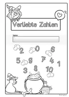 Vorschau - Unterrichtsreihen - Arbeitsblätter verliebte Zahlen Klasse 1 Mathe mit Lösung - Seite 1