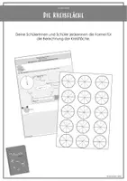 Vorschau - Arbeitsblätter - Die Kreisfläche - Deckblatt