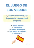 anteprima - Giochi - Gioco dei verbi - coniugazioni in spagnolo - Pagina di copertina