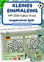Vorschau - Spiele - Orakel Fußball WM | Freebie | kooperatives Spiel | kleines Einmaleins - Deckblatt