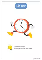 Vorschau - Arbeitsblätter - Die Uhr - Arbeitsheft zur Uhrzeit - Deckblatt