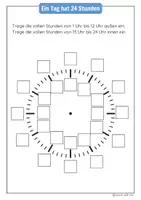 Vorschau - Arbeitsblätter - Die Uhr - Arbeitsheft zur Uhrzeit - Seite 1