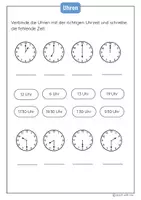 Vorschau - Arbeitsblätter - Die Uhr - Arbeitsheft zur Uhrzeit - Seite 3