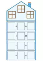 Vorschau - Poster - Tafelmaterial Aufgabenfamilien (Addition und Subtraktion) - Seite 3